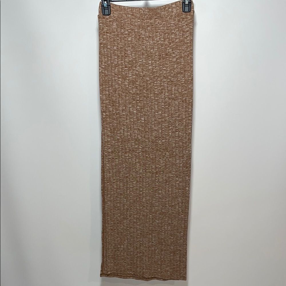 Forever 21 Tan Ribbed Maxi Skirt Casual - Picture 5 of 7